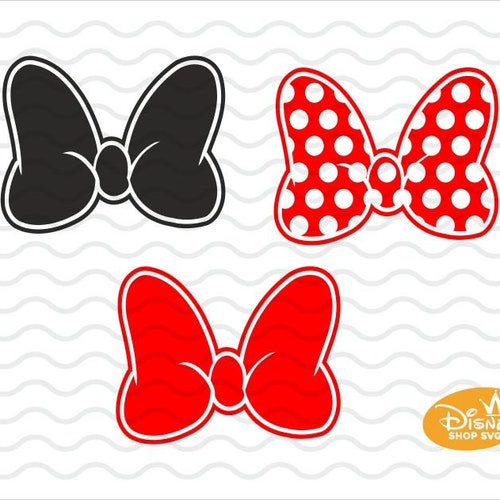 Minnie Mouse Red Bow Template