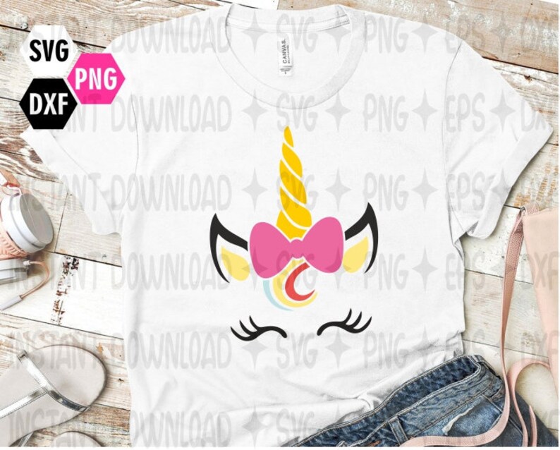 Download Clip Art Unicorn Svg Unicorn Eyelashes Unicorn Birthday Svg Unicorn With Girl Bow Unicorn Cricut Svg Dxf Eps Silhouette Cut File Png Art Collectibles