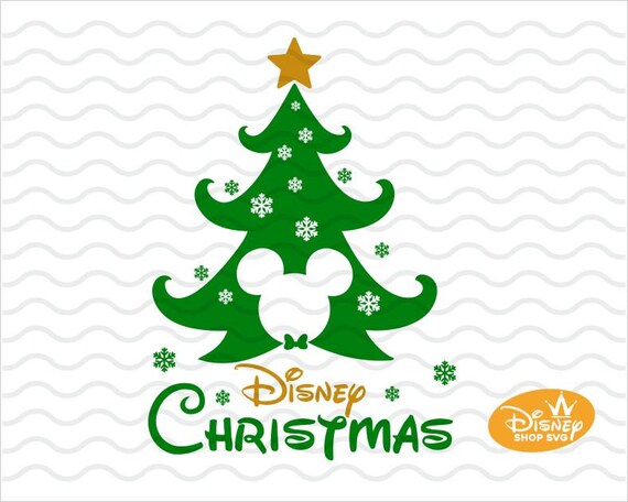 Disney Christmas Tree Mickey Head Svg Christmas Glitter Etsy