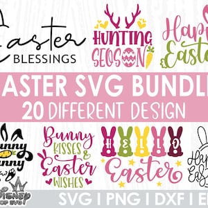 Easter Svg Bundle, Happy Easter Svg, Easter Quotes Svg, Easter Bunny Svg, Easter Egg Svg, Easter Png, Spring Svg,  Christian Svg, Cricut