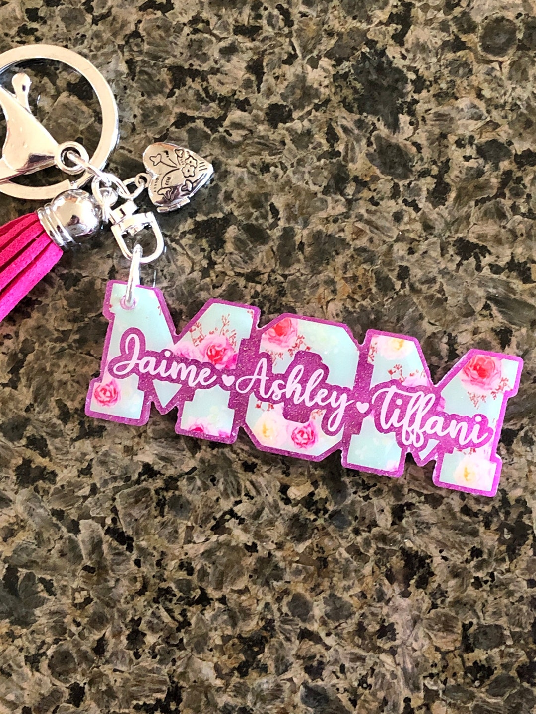Personalized Mom Keychain for Your Favorite Mom Mom Keychain Etsy
