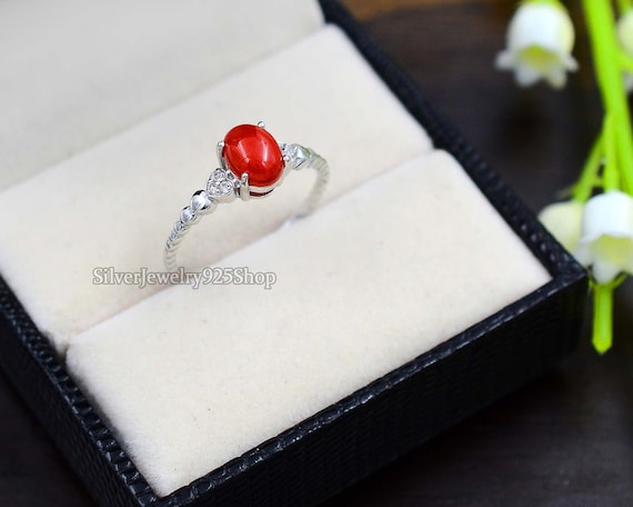 Coral Ring Men, Red Coral Ring Gemstone Ring, Handmade Authentic Red Coral  925 Sterling Silver Genuine Stone Men Ring Size 10, Gift for Him - Etsy  Finland