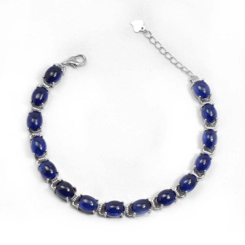 Details about 6x4mm Natural Blue Sapphire Gemstone 925 Sterling Silver Adjustable Tie Bracelet Details about 6x4mm Natural Blue Sapphire Gemstone 925 Sterling Silver Adjustable Tie Bracelet