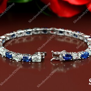 Details about 6x4MM Natural Kyanite & White Topaz Gemstone 925 Sterling Silver Chunky Bracelet Details about 6x4MM Natural Kyanite & White Topaz Gemstone 925 Sterling Silver Chunky Bracelet