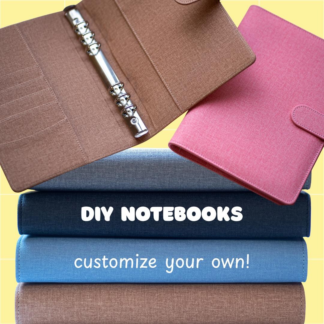 Notebook With Rings DIY A5 Notebook With Ring Mechanism | Customizable Planner Cover ...