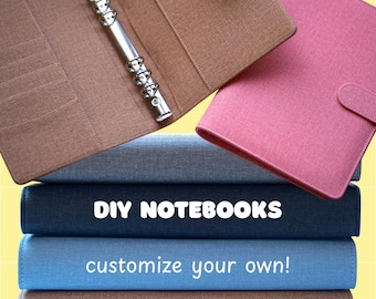 DIY A5 Notebook with Ring Mechanism | Customizable Planner Cover | Refillable Journal | Gift Idea | Design Your Own Organizer