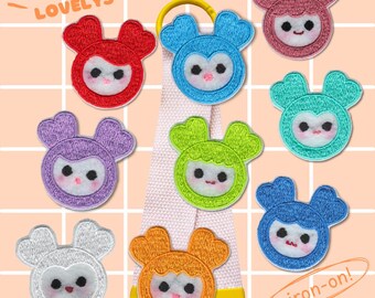 Colorful iron-on patches – Kawaii designs for creative projects – For DIY keychains – TWICE LOVELYS