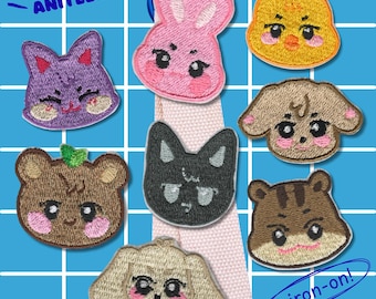 Iron-On Patch – Kawaii Animals | K-Pop Inspired Patch | Iron-On Patch for Jackets & Bags | Aniteez