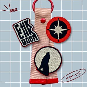 Stray Kids CHK CHK BOOM Inspired Embroidery Iron On Patch Set For Clothes Bags Backpacks For Kpop Lovers Stay