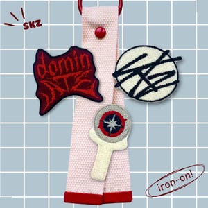 Stray Kids DOMINATE WORLD TOUR Inspired Embroidery Iron On Patch Set For Clothes Bags Backpacks For Kpop Lovers Stay