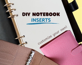 A5 Planner Inserts | Ring Binder Refills | Bullet Journal Pages | Lined, Grid, Blank | DIY Notebook Accessories
