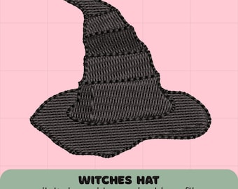 Magical Witch Hat Embroidery Design – Broadway Inspired – Fantasy Embroidery – Mystical Witch Hat – Machine Embroidery