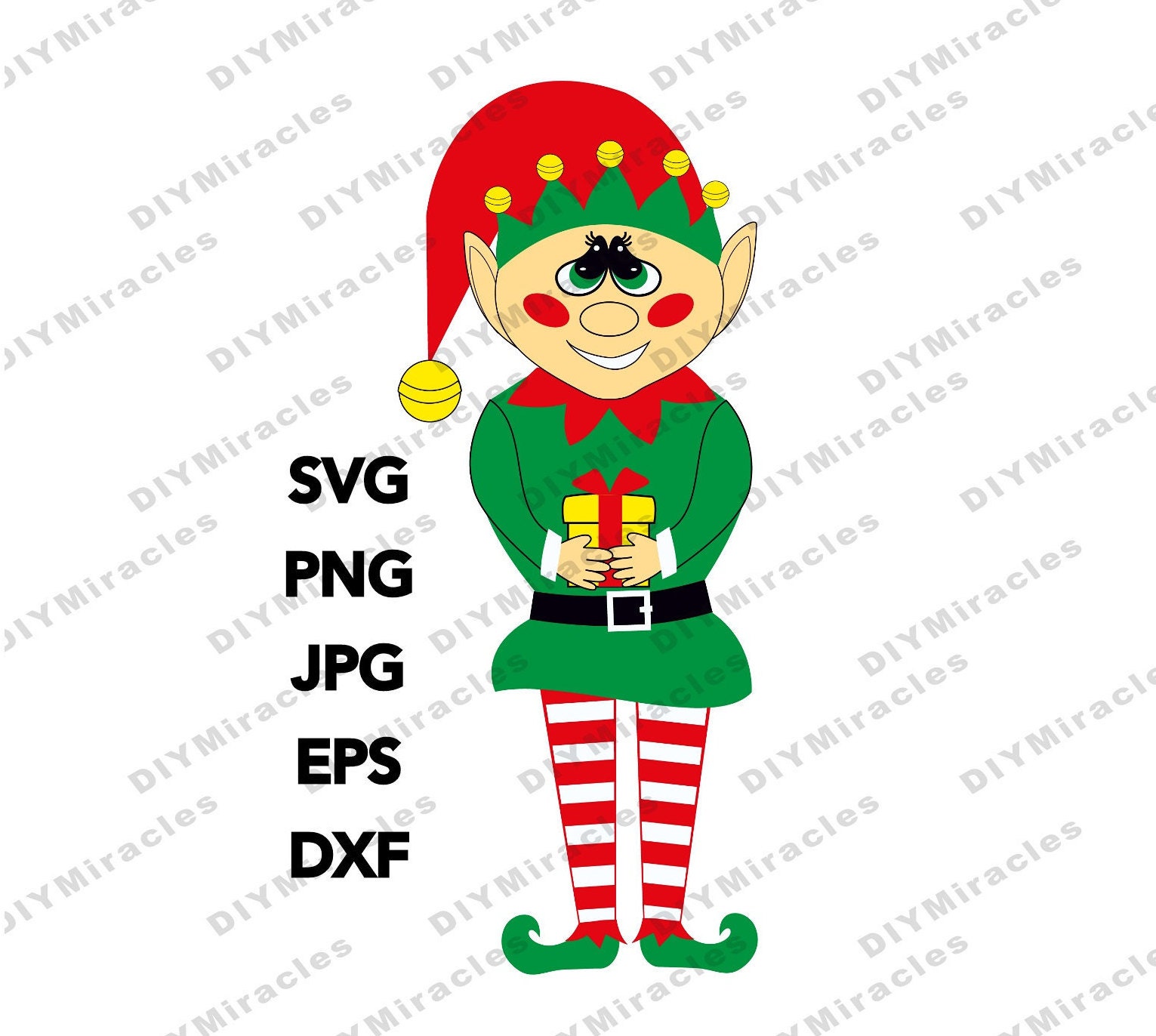 Elf svg Christmas Elf svg file Elf png jpg eps dxf | Etsy