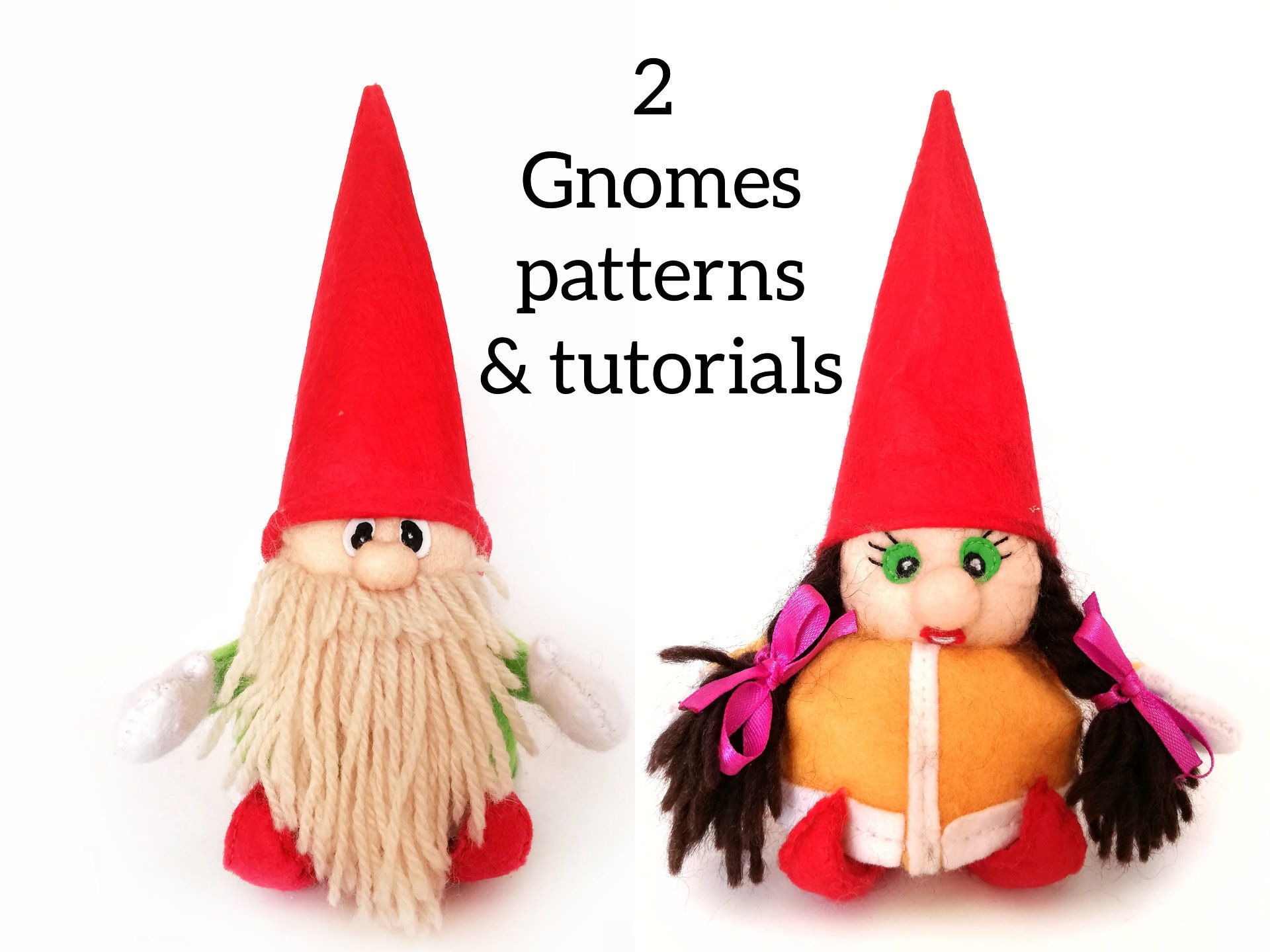 Gnomes pattern PDF Girl Gnome patterns Gnome sewing pattern Etsy