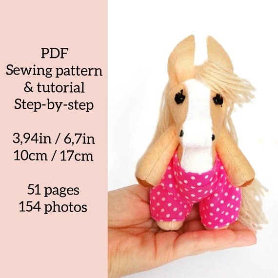 horse stuffed animal pattern