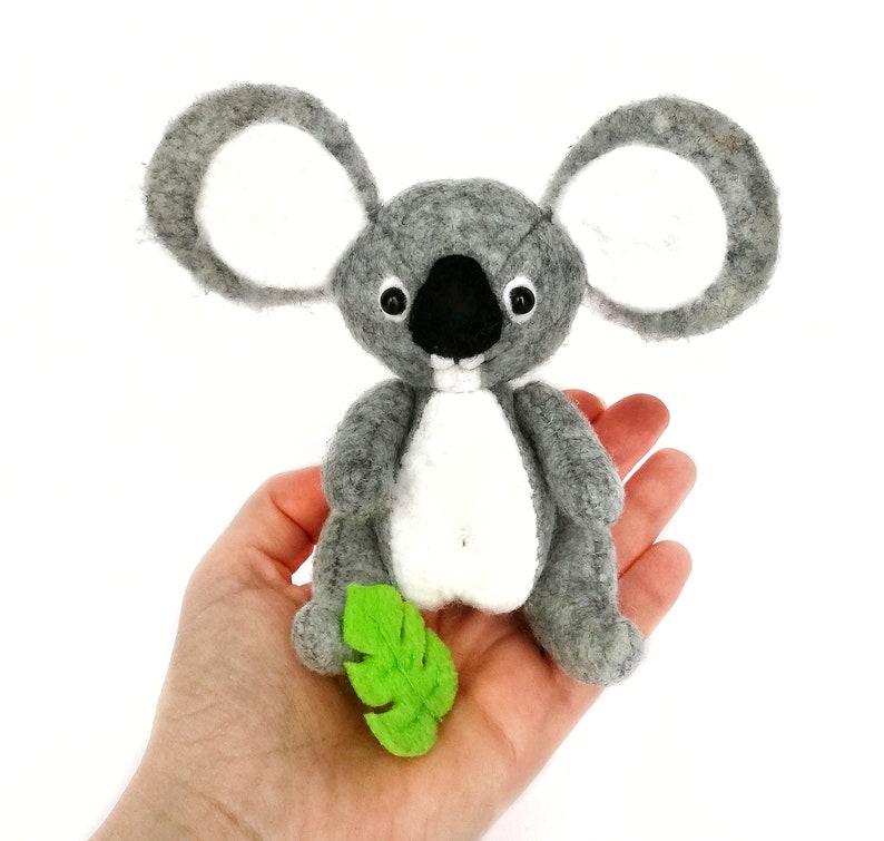Plush sewing pattern Koala bear Stuffed animal Koala plush Etsy