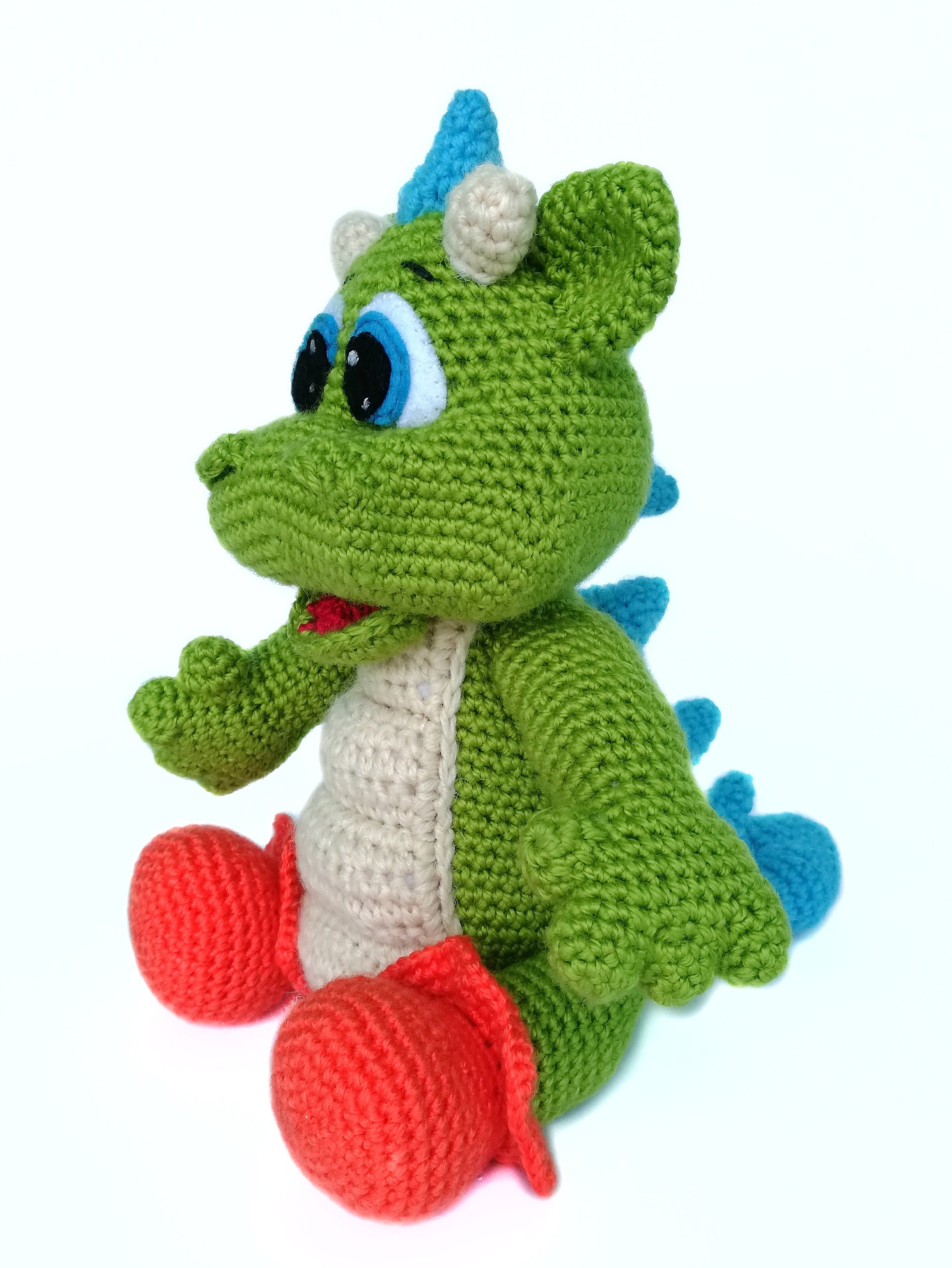 Crochet dragon pattern Stuffed Dragon plush pattern Crochet | Etsy