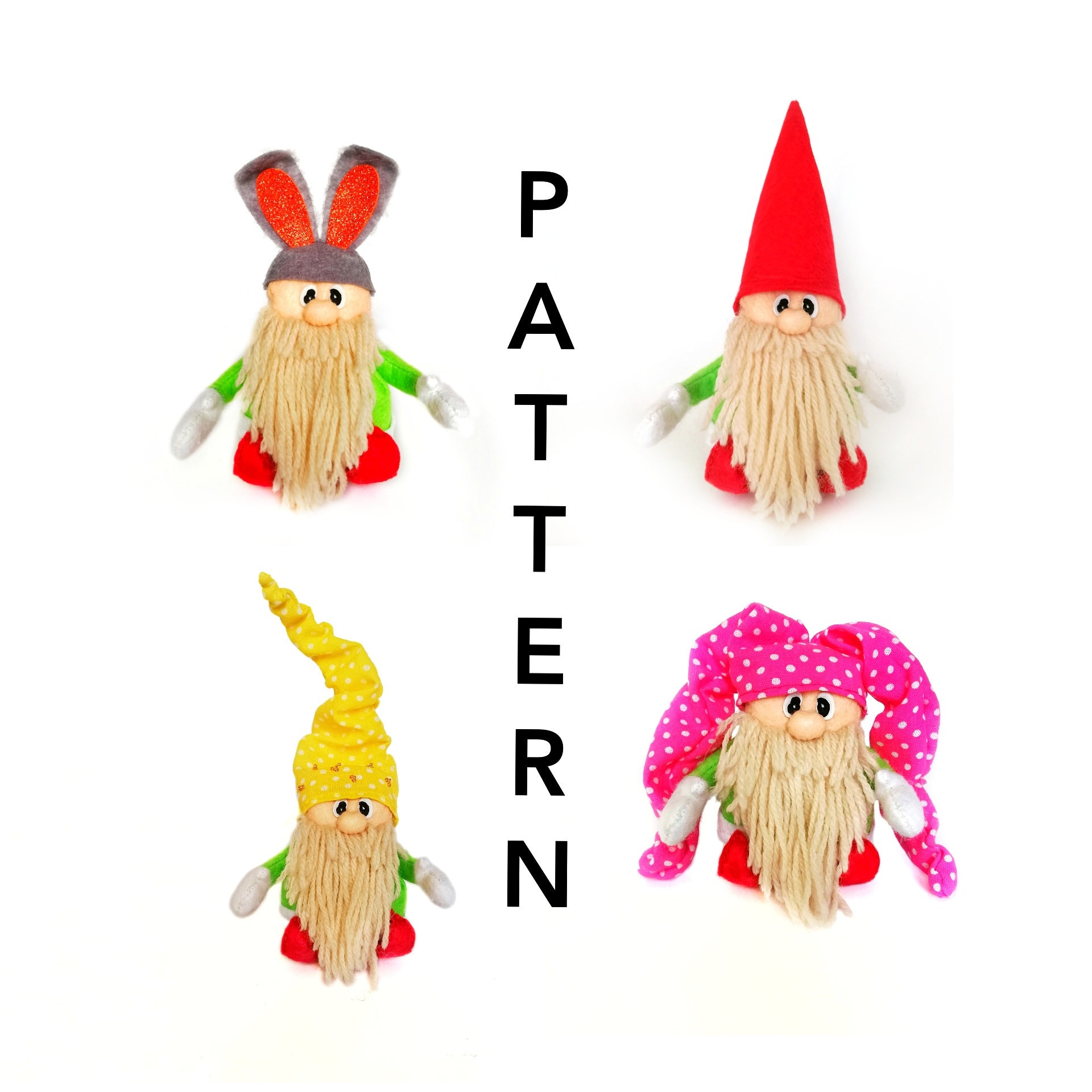 Gnome Sewing Pattern Felt Gnome Patterns Tomte Pattern Etsy