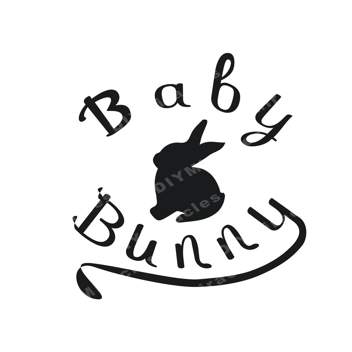 Download Baby bunny silhouette svg png Family bunny svg Easter baby | Etsy