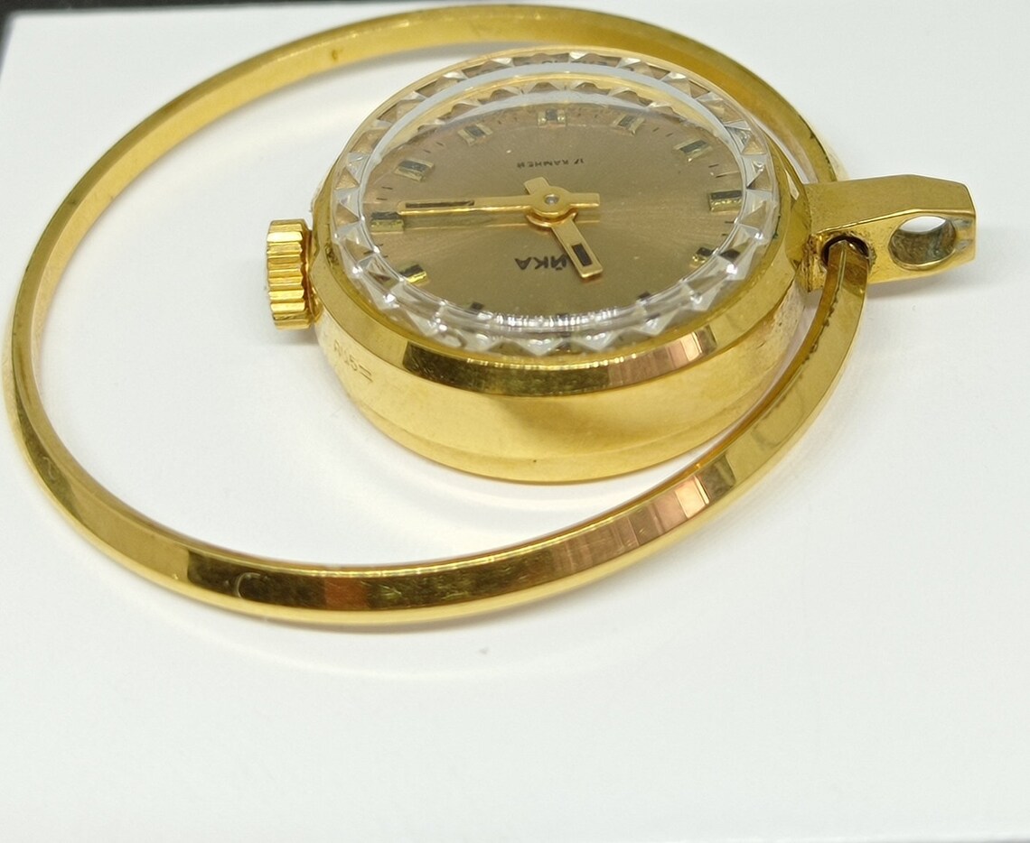 Vintage Women's Pendant Watch chaika GOLD With Au5 Etsy