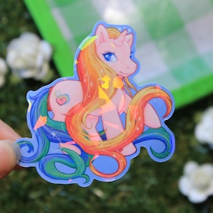 G3 Rarität My Little Pony MLP 2,5 Zoll Laminierter holografischer Vinyl-Aufkleber