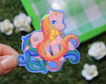 G3 Rarität My Little Pony MLP 2,5 Zoll Laminierter holografischer Vinyl-Aufkleber