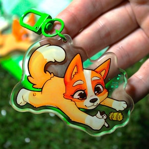 Bingo! Bluey blue Heeler Dog 2.5in Double Sided Acrylic Keychain