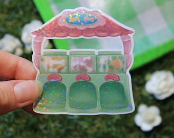 LPS Littlest Pet Shop Treat Center 2.5inch Laminated Holographic Vinyl Sticker