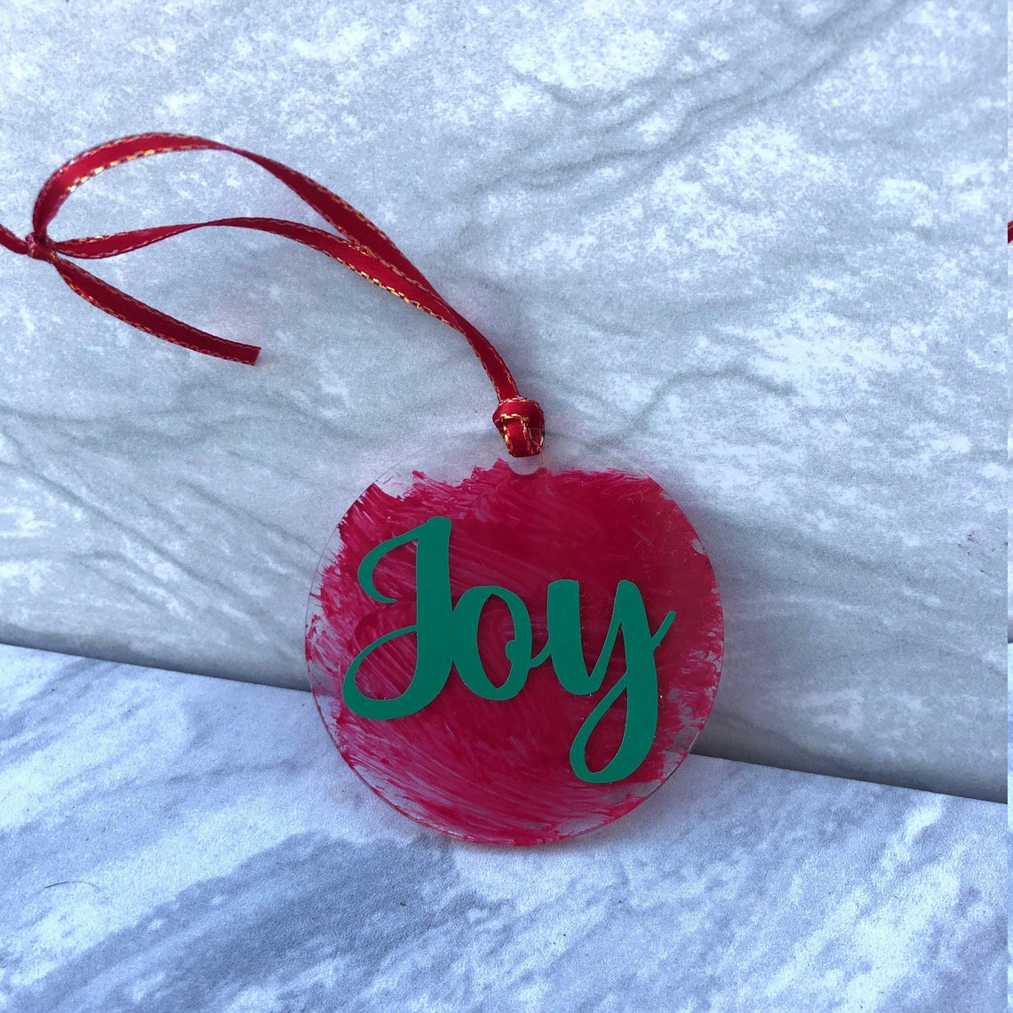 Personalized Christmas Ornament Acrylic Painted Ornament Etsy UK