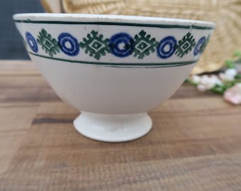 Old French Vintage Ceramic Bowl