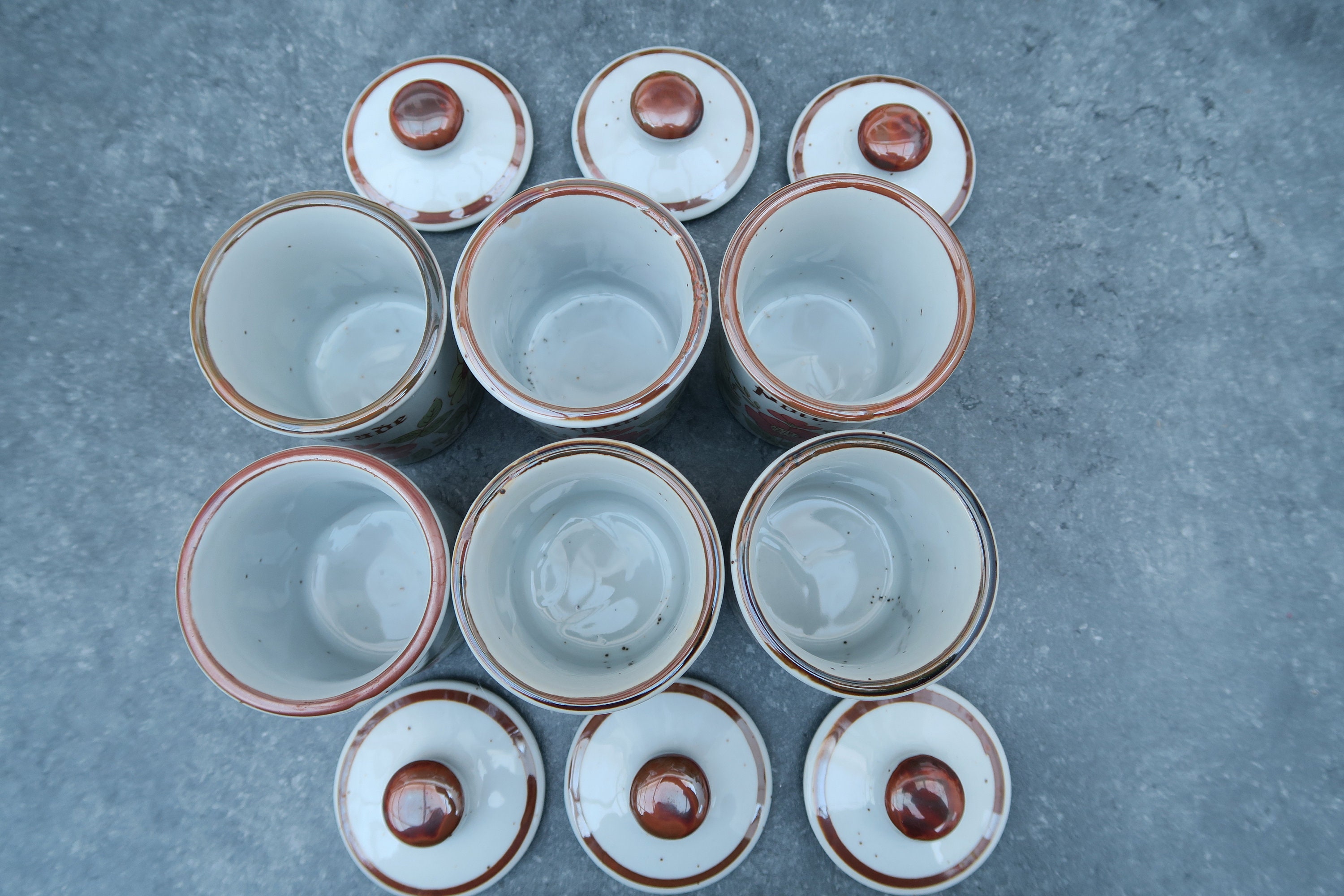 Série de 3 pots de cuisine en métal - L'atelier Belle Lurette