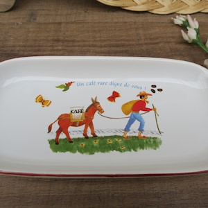 Empty pocket small dish ashtray vintage French bistro cafe