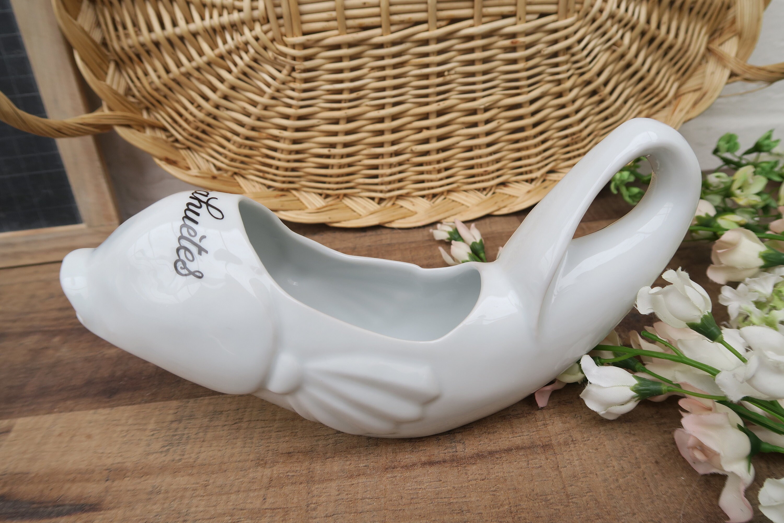 Distributeur de Cacahuètes Vintage Porcelaine