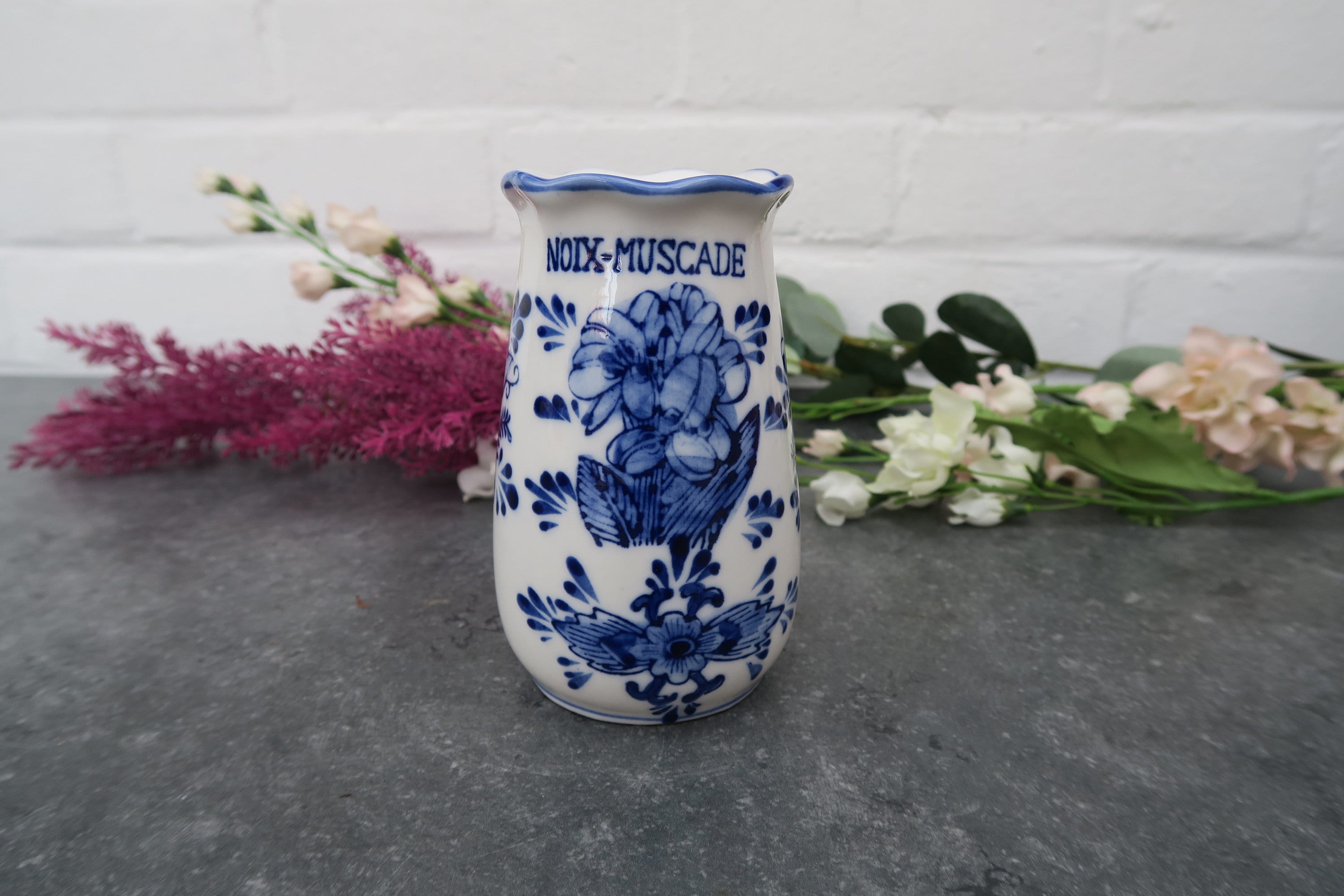 Petit Pot Vase Faïence Bleu Delfts