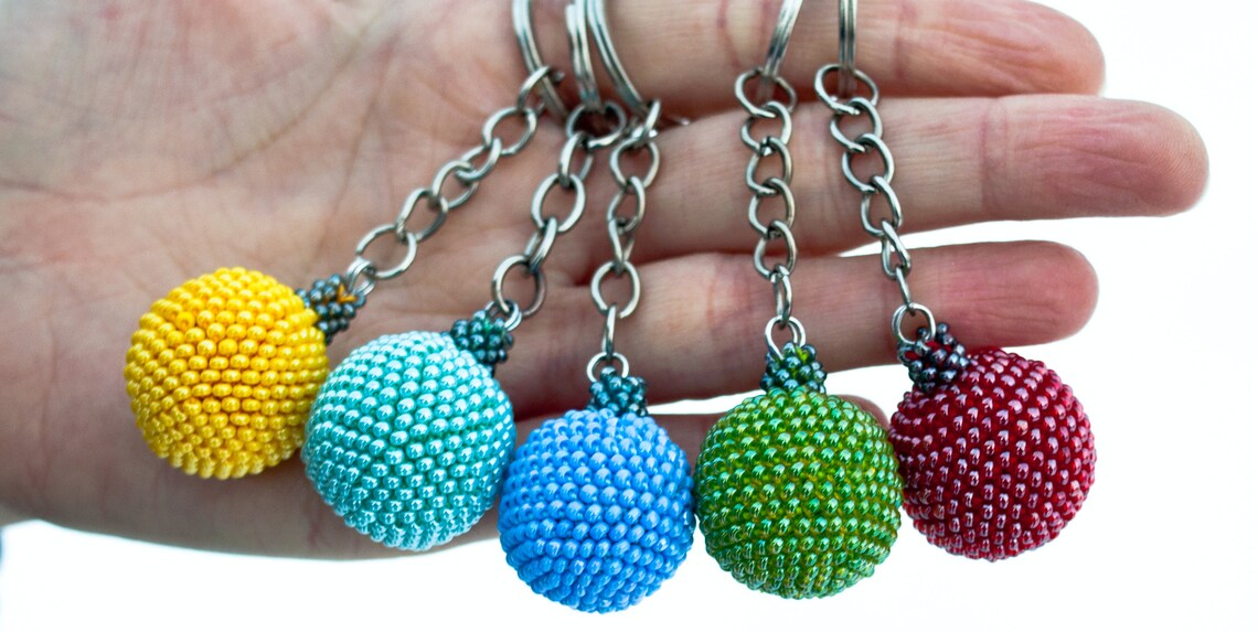 Cute keychain for boyfriend Learn how to crochet keychain Easy Etsy