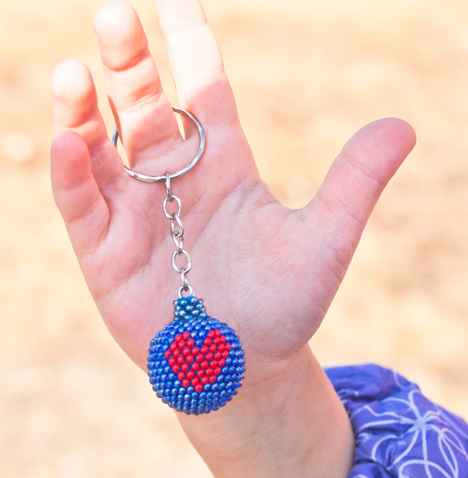 Easy bead crochet picture keychain tutotial for beginner DIY Etsy