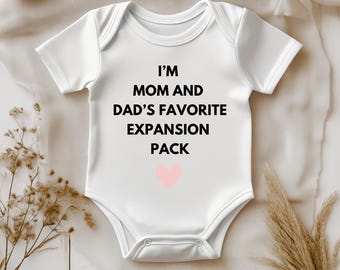 Board Game Baby Bodysuit | I&#39;m Mom and Dad&#39;s Favorite Expansion Pack | Cotton