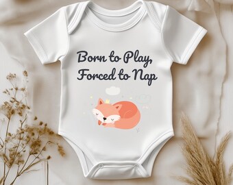 Board Game Baby Bodysuit | Born to Play, Forced to Nap | Cotton
