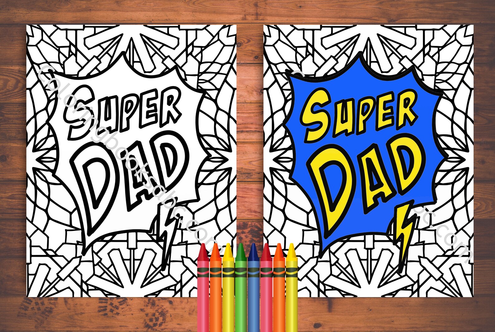 Father's Day Coloring Bundle Adult Coloring Pages Dad | Etsy