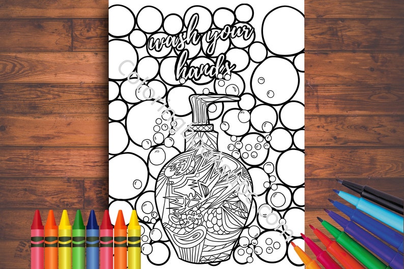 Download Quarantine Coloring Book Adult Coloring Pages Funny Social | Etsy