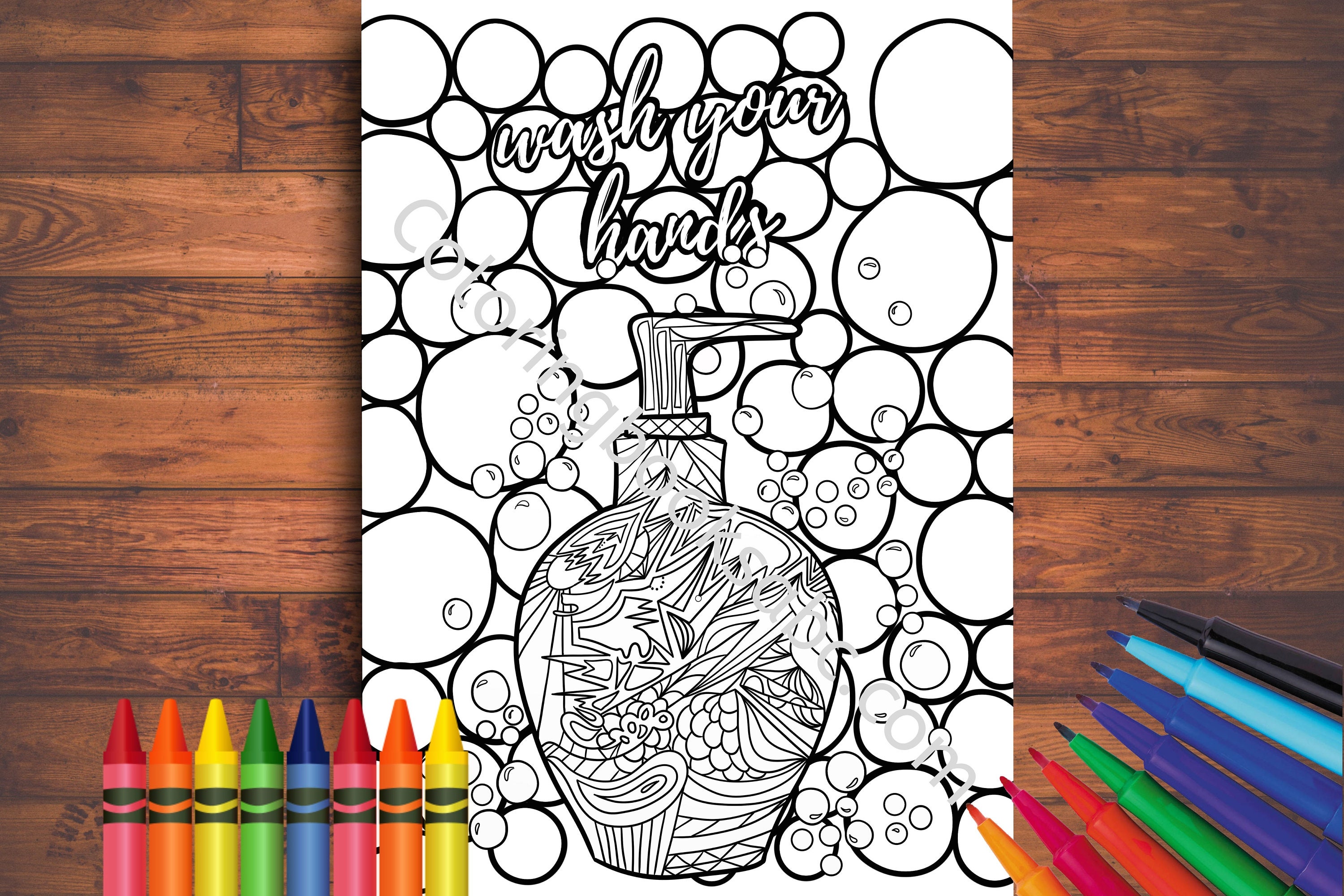 Download Quarantine Coloring Book Adult Coloring Pages Funny Social | Etsy