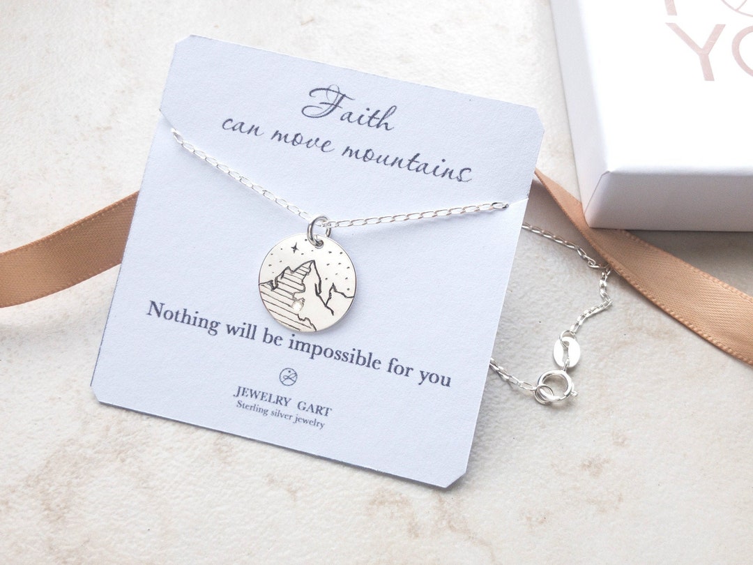 Mustard Seed Necklace Sterling Silver Faith Move Mountains Etsy