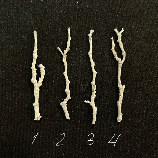 Sterling Silver twigs, Silver casting for silversmith jewelry making, nature supplies