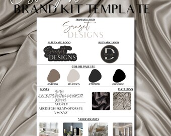 Branding kit | Canva Branding Kit Template| Brand Kit | Branding Kit Template| Premade Branding Template| Brand Board| Branding Package|