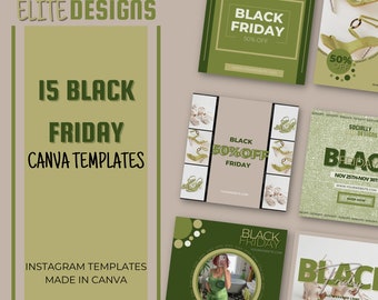BLACK FRIDAY INSTAGRAM Template| Instagram Post|Instagram Post Canva template| Instagram Branding|Black Friday Template Bundle