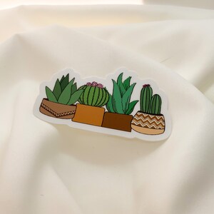 Cacti and Succulents Sticker | Laptop Sticker | Waterproof Water bottle Sticker | Die Cut Vinyl Sticker