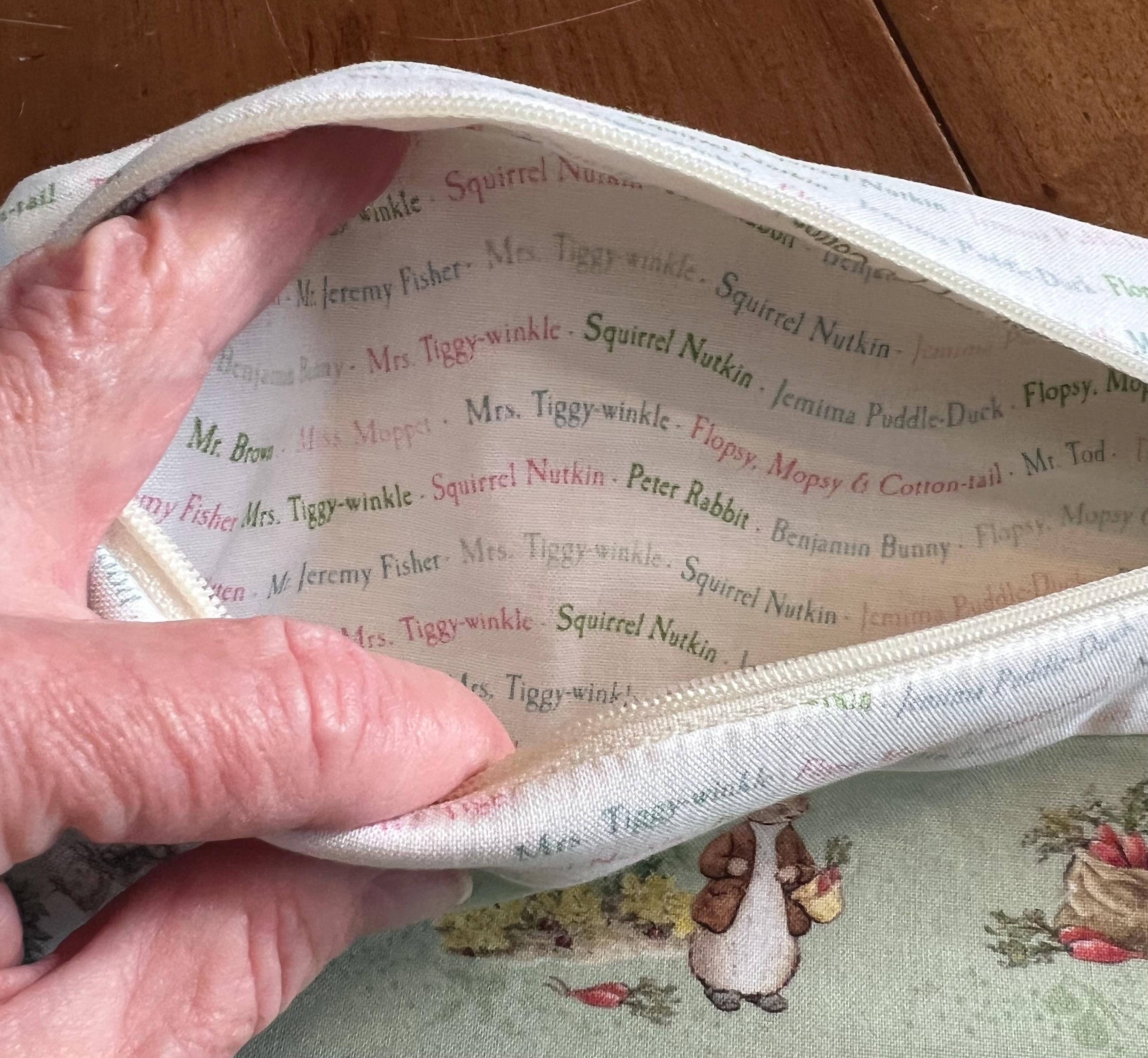 Peter Rabbit Pencil Case Peter Rabbit and Friends Fully Lined Project Bag - Etsy