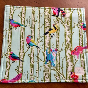Wood Forest Vinyl Front Cross Stitch Project Bag