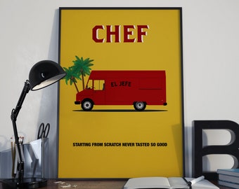 Chef Movie Inspired Minimal Wall Art Poster