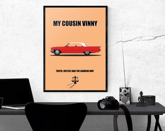 My Cousin Vinny Movie Inspired Minimal Car Wall Art Poster